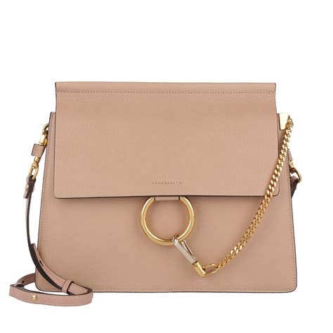 chloe tasche faye beige